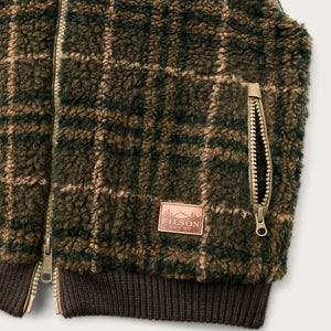 Women’s reversible wooly fleece vest by Filson | Tan (Beige)