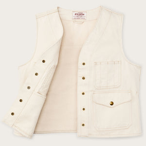 Women's archive cruiser vest by Filson | Natural seed (White)