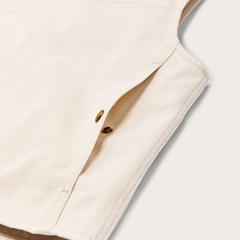 Women's archive cruiser vest by Filson | Natural seed (White)
