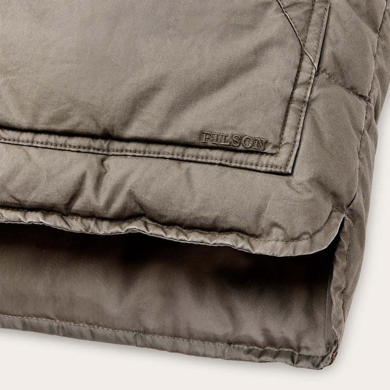 Women's heritage cotton down vest by Filson | Smokey olive (Gray)
