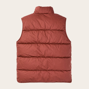 Women's heritage cotton down vest by Filson | Smoked paprika (Red)