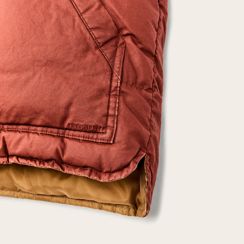 Women's heritage cotton down vest by Filson | Smoked paprika (Red)