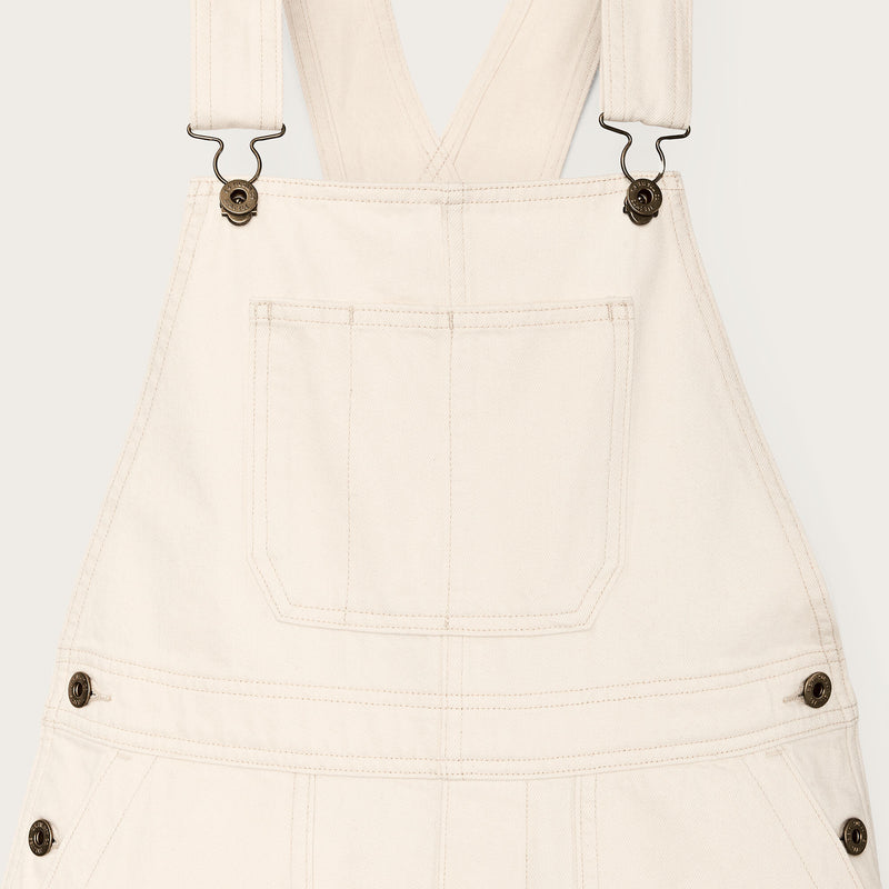 Women's denim overalls by Filson | Natural seed (White)