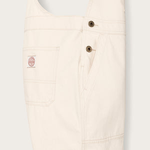Women's denim overalls by Filson | Natural seed (White)