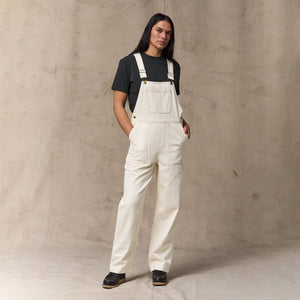 Women's denim overalls by Filson | Natural seed (White)