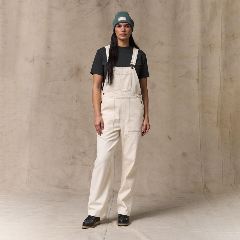 Women's denim overalls by Filson | Natural seed (White)