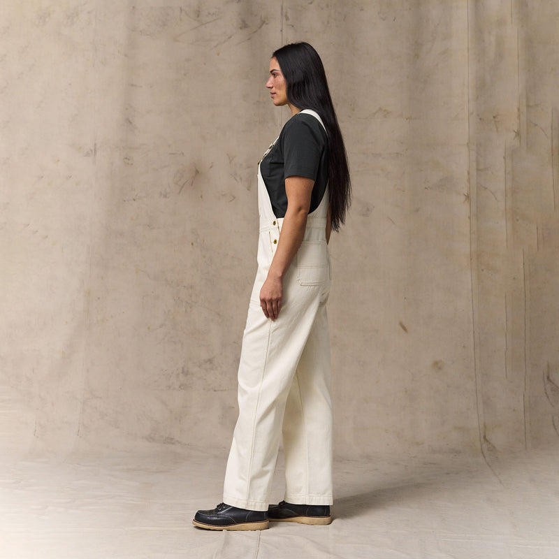 Women's denim overalls by Filson | Natural seed (White)
