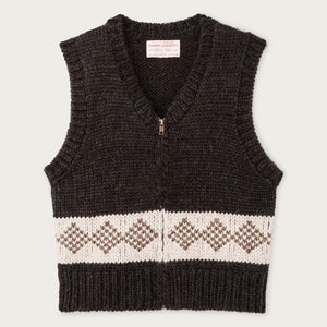 Women's wool vest by Filson | Dark brown (Brown)