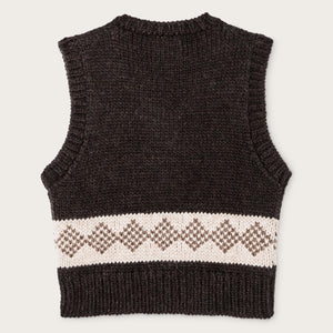Women's wool vest by Filson | Dark brown (Brown)