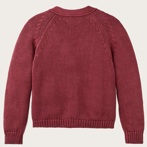 Cardigan femme en coton rustique par Filson | Burgundy