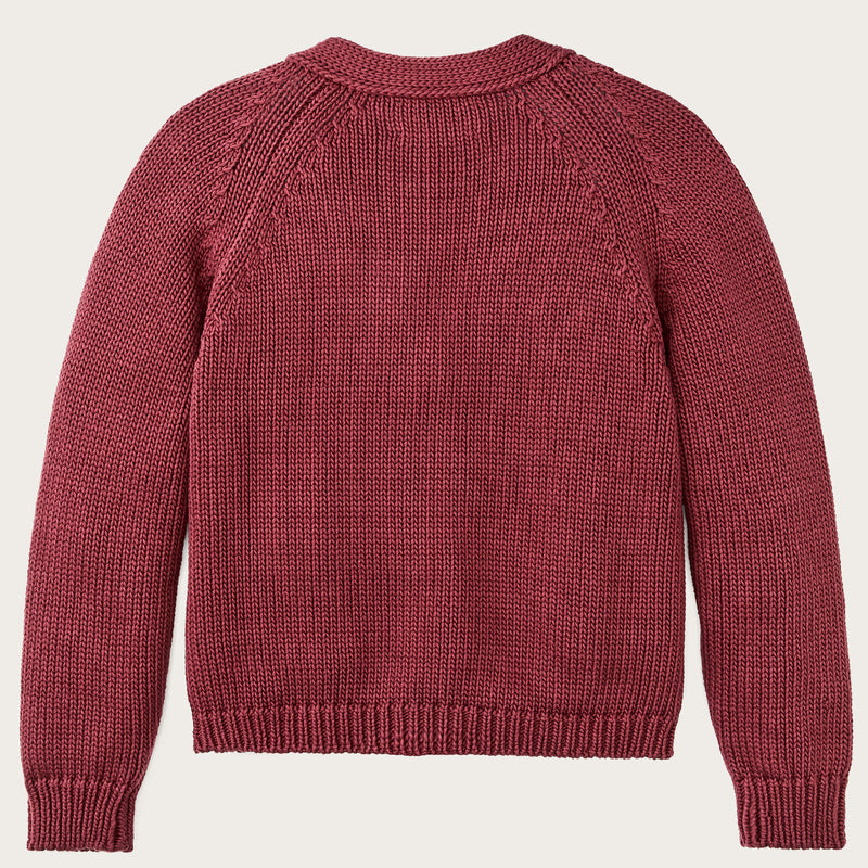 Cardigan femme en coton rustique par Filson | Burgundy