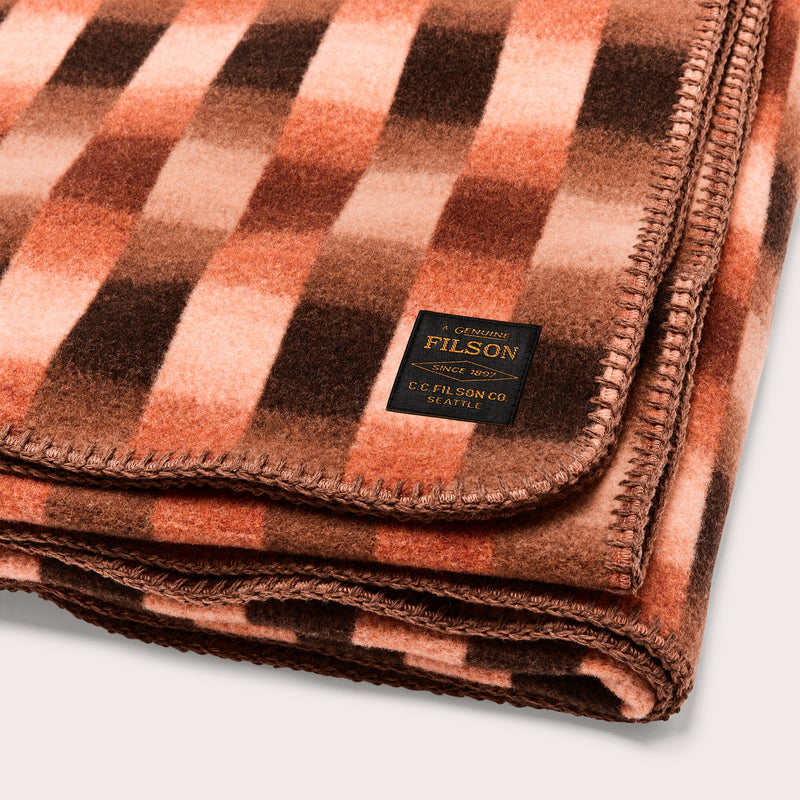 Sunset wool blanket by Filson | Sunset ombre plaid (Multicolor)