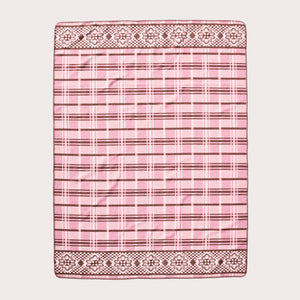 Flowers wool blanket by Filson | Flower blanket plaid (Pink)