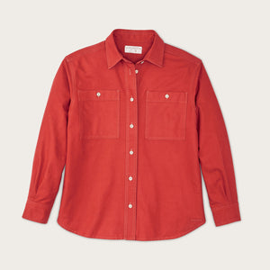 Women's field chamois shirt by Filson | Scarlet red (Red)