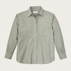 Women's field chamois shirt by Filson | Desert sage (Green)