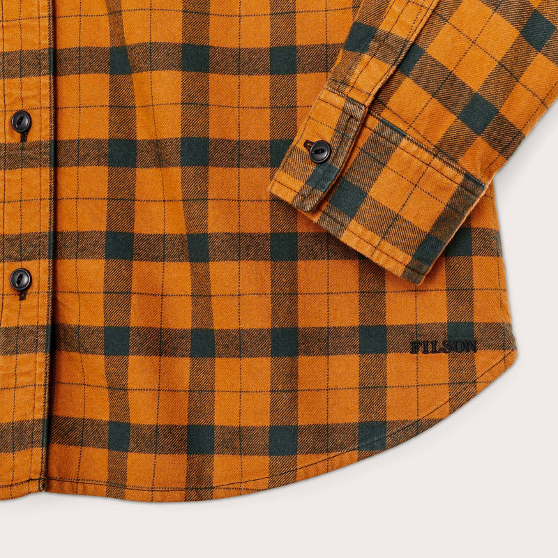 Women's alaskan guide shirt by Filson | Spruce & squash (Orange)