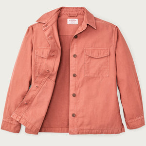 Women's reverse sateen jac-shirt by Filson | Copper brown (Pink)