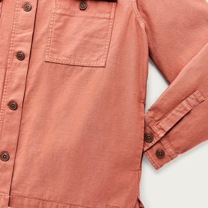 Women's reverse sateen jac-shirt by Filson | Copper brown (Pink)