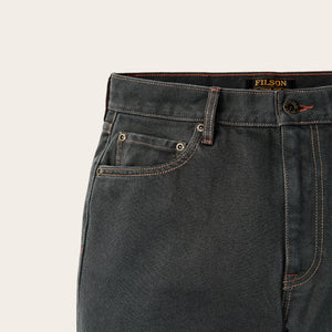 Women's 14-oz. straight-leg jeans by Filson | Black (Black)