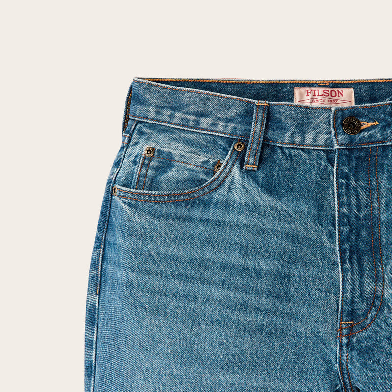 Women's 14-oz. straight-leg jeans by Filson | Vintage indigo (Blue)