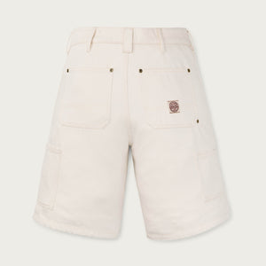 Women's 11-oz. denim work shorts by Filson | Natural seed (White)