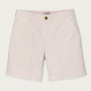 Women's reverse sateen supply shorts by Filson | Natural seed (White)