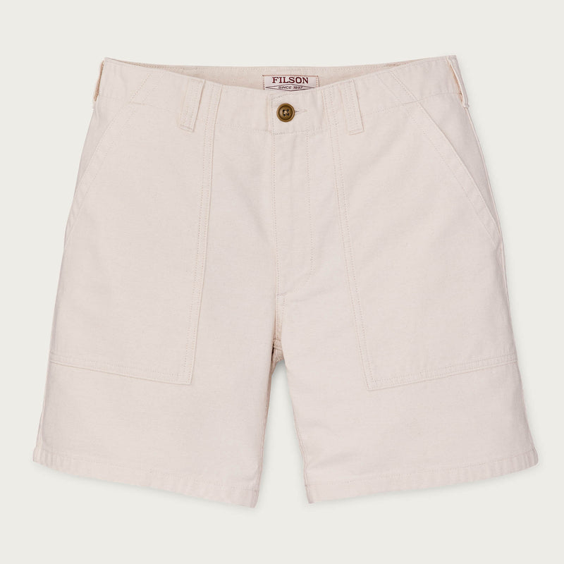 Women's reverse sateen supply shorts by Filson | Natural seed (White)