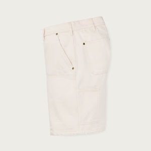 Women's reverse sateen supply shorts by Filson | Natural seed (White)