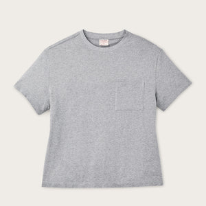 Women's short sleeve pocket tee by Filson | Heather gray (Gray)