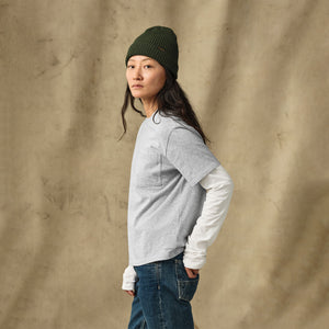 Women's short sleeve pocket tee by Filson | Heather gray (Gray)
