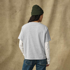 Women's short sleeve pocket tee by Filson | Heather gray (Gray)