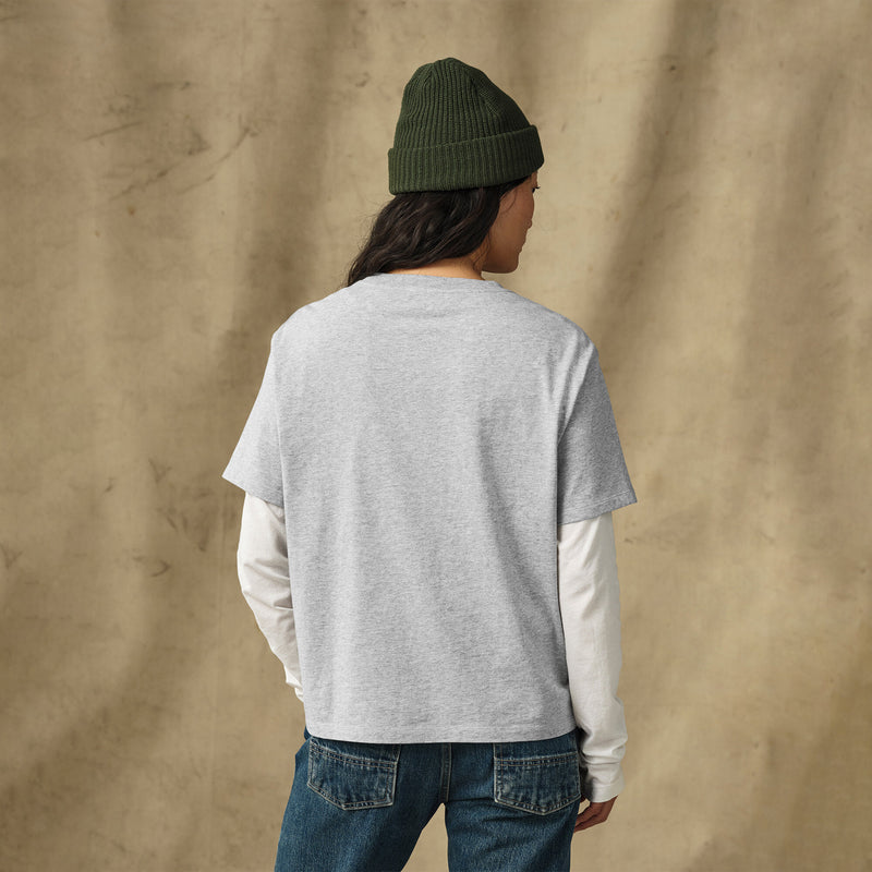 Women's short sleeve pocket tee by Filson | Heather gray (Gray)