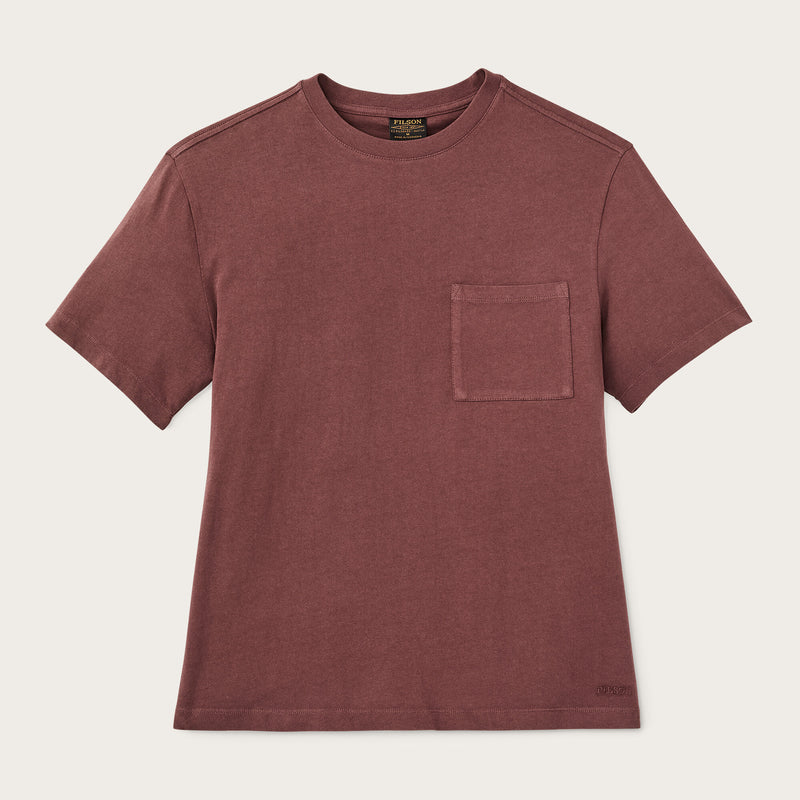 Women's short sleeve pocket tee by Filson | Loam brown (Red)
