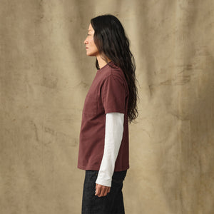 Women's short sleeve pocket tee by Filson | Loam brown (Red)