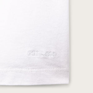 T-shirt femme poche et manches courtes par Filson | White (White)