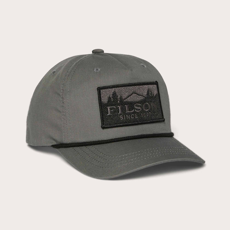 Rope trucker cap by Filson | Charcoal scenic patch (Grey)