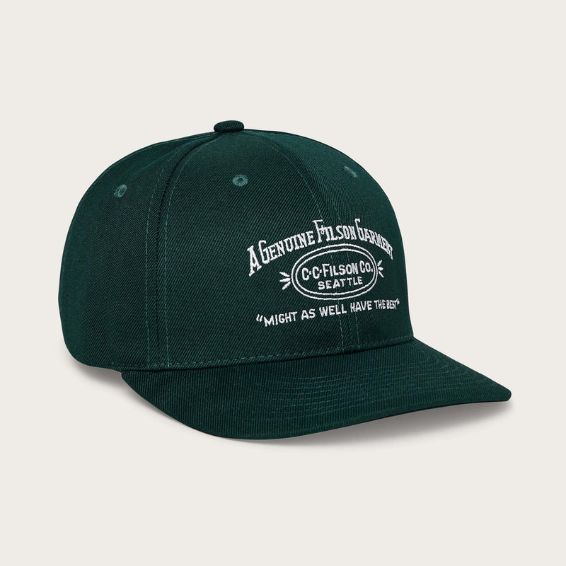 Heritage ball cap by Filson | Spruce wrap (Green)