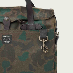 Waxed rugged twill original briefcase by Filson | Dark wax shrub camo (Gray)