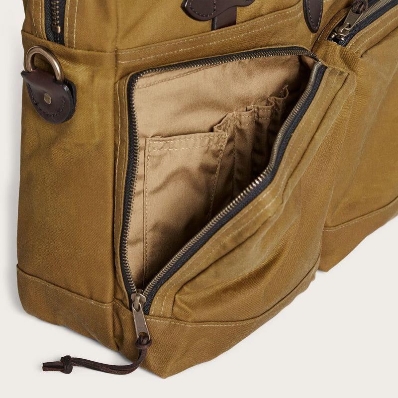 24 hour tin cloth briefcase by Filson | Dark tan (Beige)