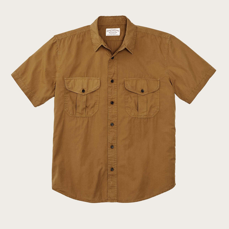 WASHED SS FEATHER CLOTH SHIRT