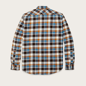 Vintage flannel work shirt by Filson | Brown / cream / ochre / blue p (Multicolor)