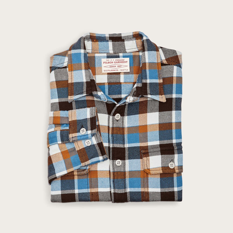 Vintage flannel work shirt by Filson | Brown / cream / ochre / blue p (Multicolor)