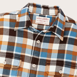 Vintage flannel work shirt by Filson | Brown / cream / ochre / blue p (Multicolor)