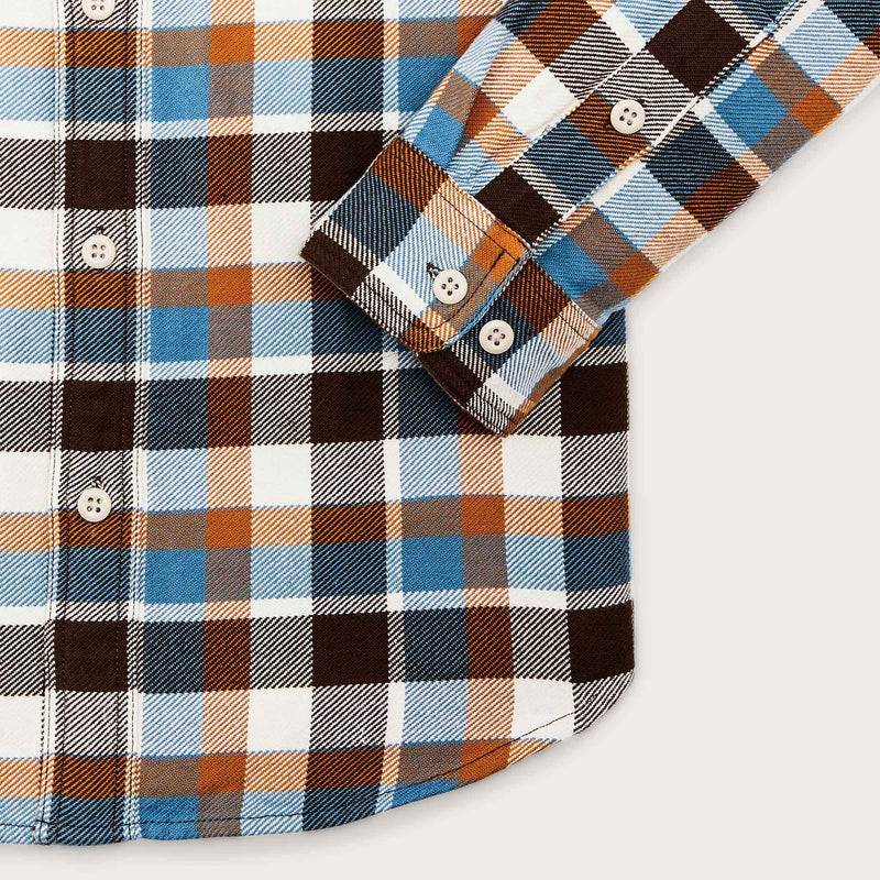 Vintage flannel work shirt by Filson | Brown / cream / ochre / blue p (Multicolor)