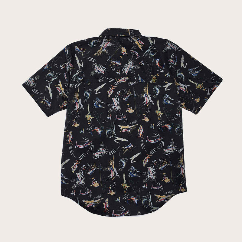 Twin lakes sport shirt by Filson | Offshore catch print (Blue)