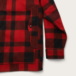 Mackinaw wool cruiser jacket by Filson | Red/black plaid (Red)