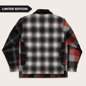 125th anniversary archival mackinaw wool cruiser by Filson | Charcoal rust patchw (Red)