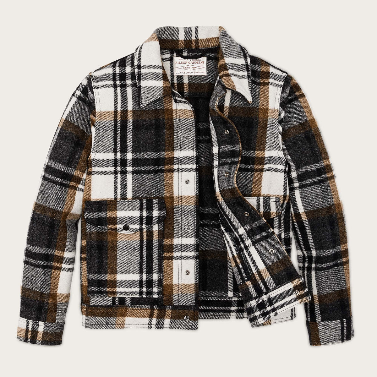 Mackinaw wool work jacket by Filson Service blue (Multicolour)