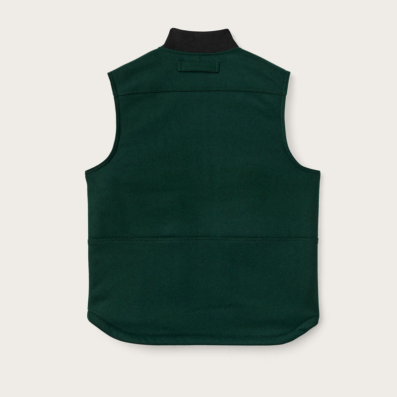 Lined mackinaw wool work vest by Filson | Dark spruce (Green)