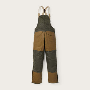 Double hunting bibs with zipper by Filson | Otter green / dark t (Beige)